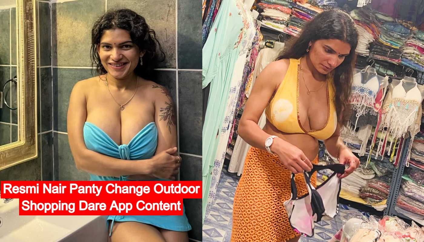 Resmi Nair Panty Change Outdoor Shopping Dare App Content