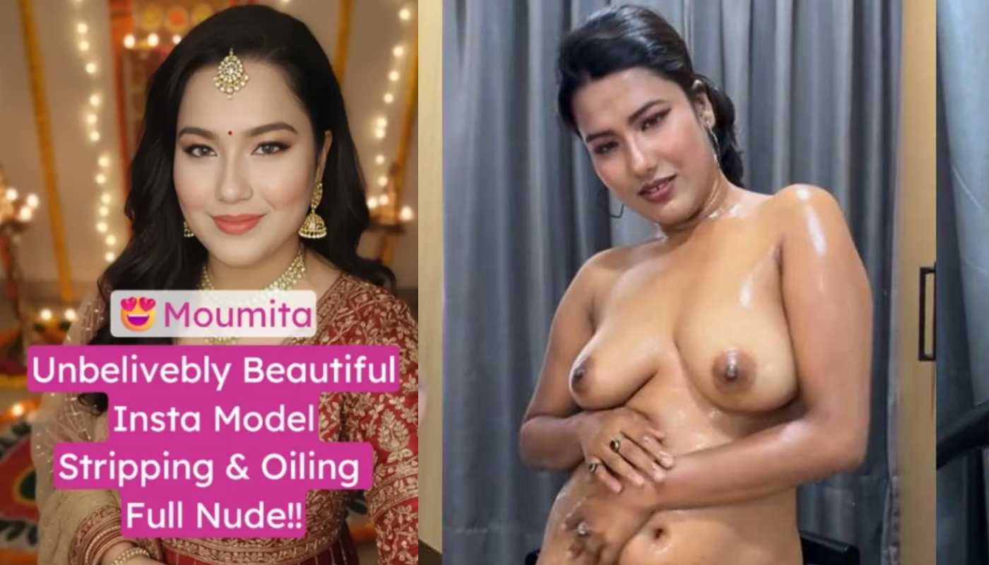 Instagram Model Moumita Saha Blue Bikini Full Nude Body Oil Massage