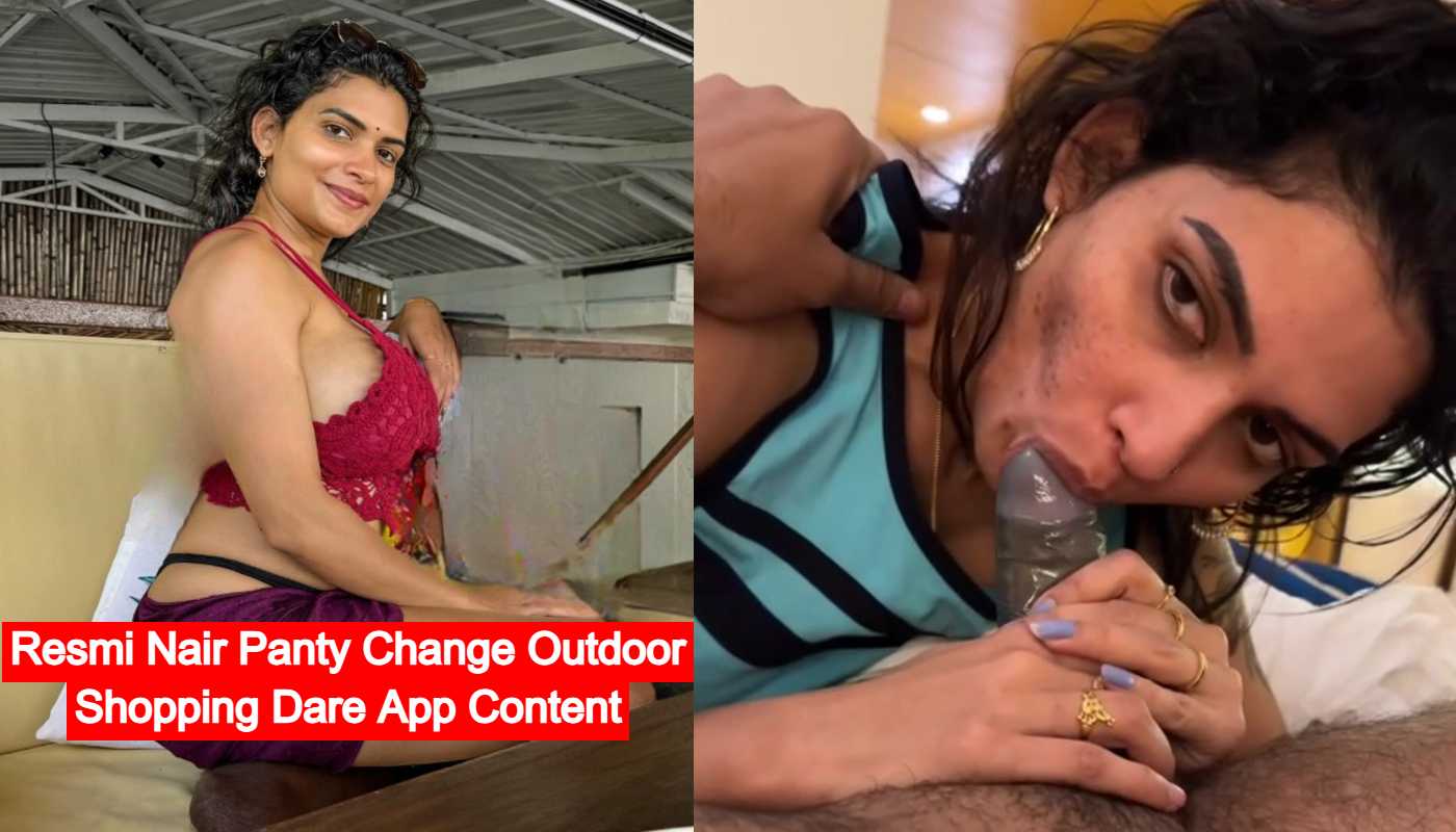 Resmi Nair Giving Condom Blowjob and Boobs Pressed App Content