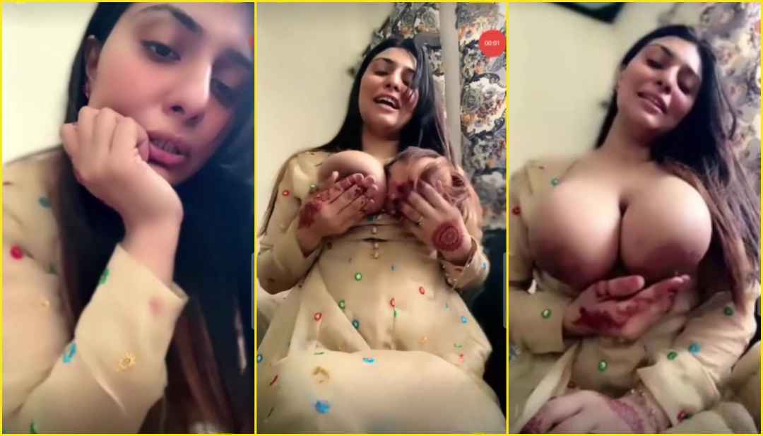 Famous Ishika aka Love Licking and Playing With Her Mega Melons With Full face