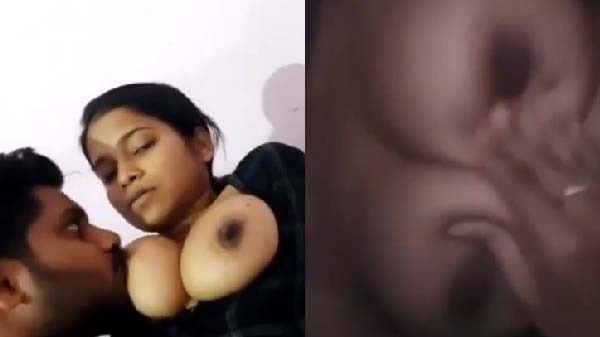 Girlfriend ki boobs daba kar suck kiya